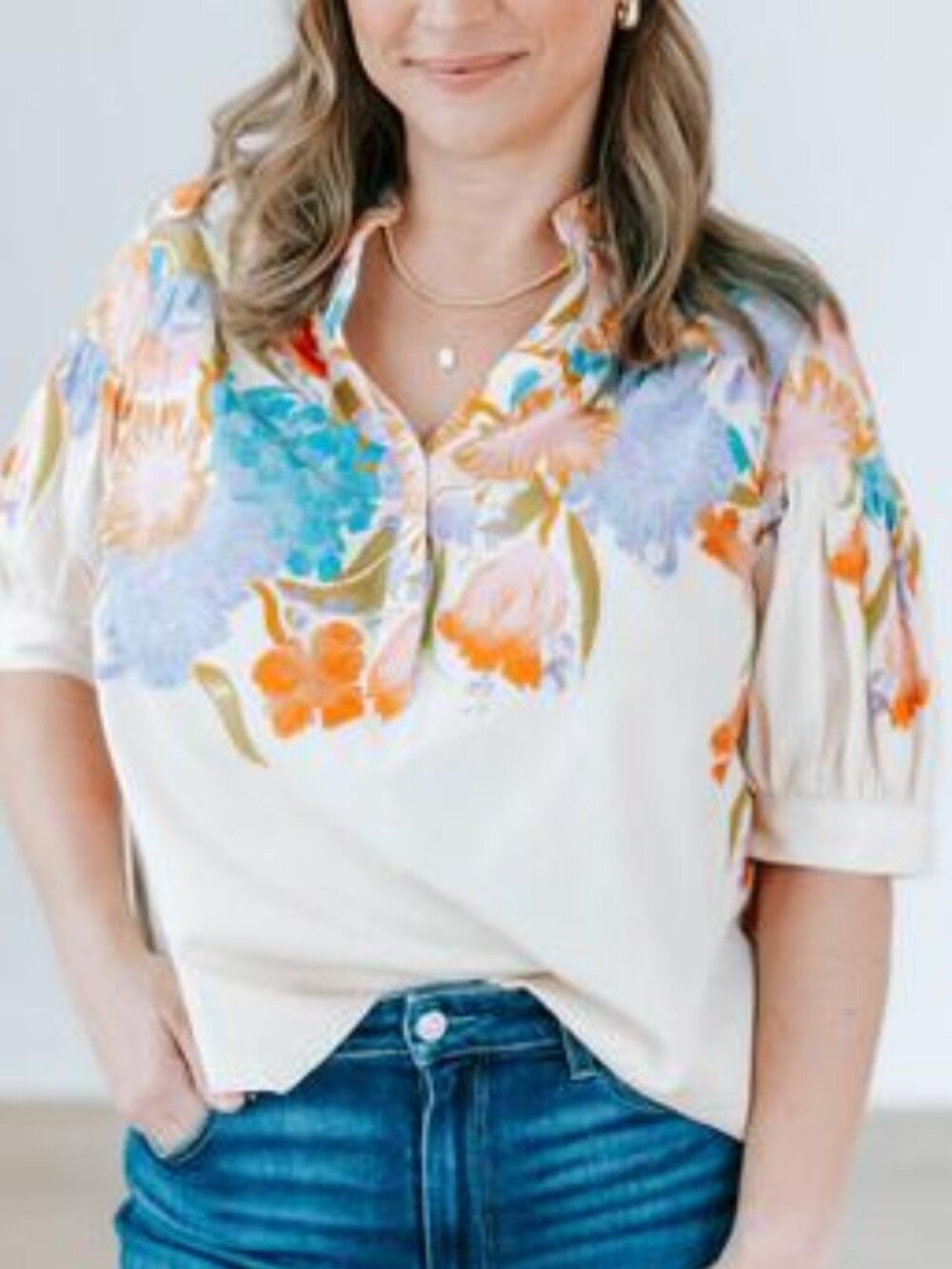 Darcey Popover Swing Top By Anthropologie - Picture 1 of 5